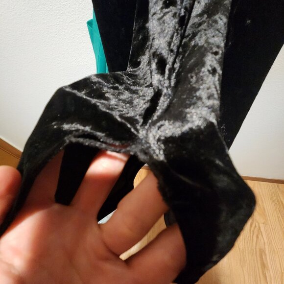 Crushed Velour Strappy Pencil Dress, M - Picture 4 of 4